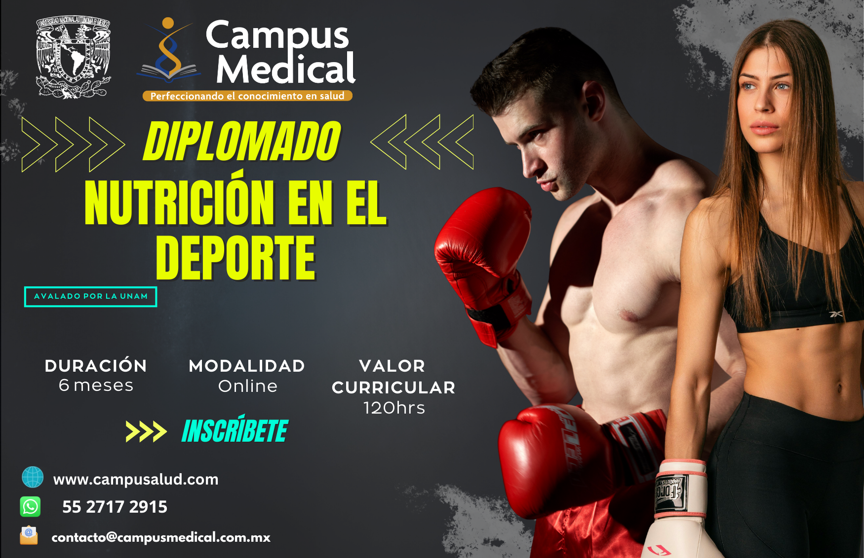 Diplomado con Aval UNAM en Nutrición Deportiva
