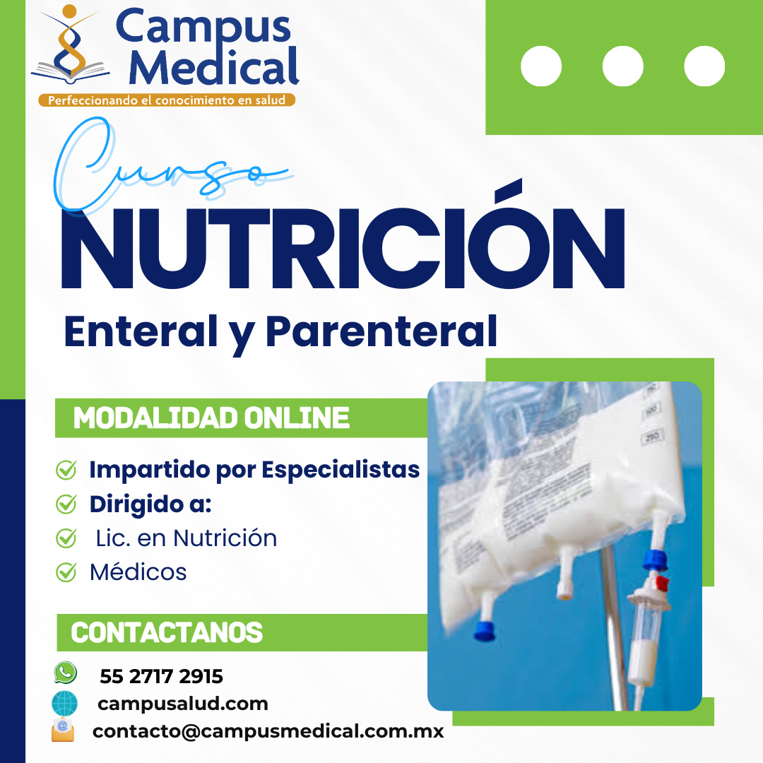 Curso online de nutrición enteral y parenteral